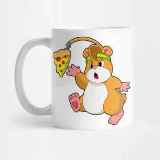 Hamster at Eating with Pizza Mug